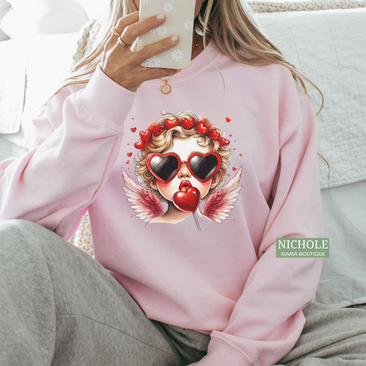 VALENTINE CUPID CREWNECK