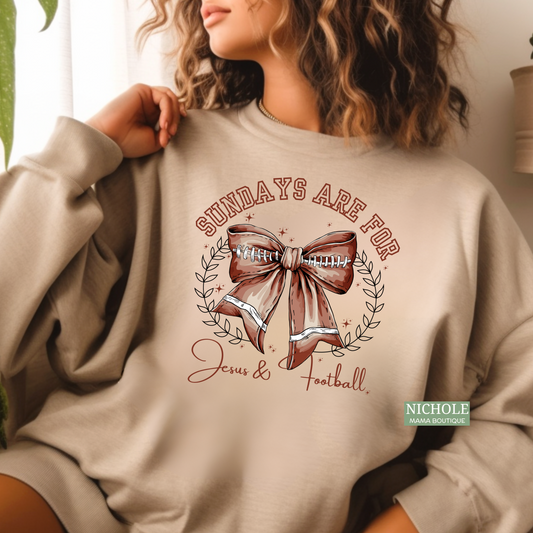 JESUS & FOOTBALL SWEATSHIRT